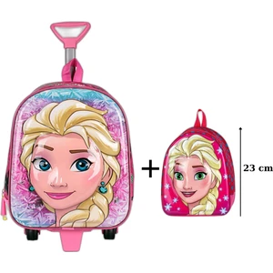 Mini Sırt Çantasıfrozen Elsa Anaokulu Çanta Seti Çekçekli Çanta
