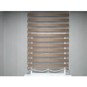 Story Perde Dilimli Soft Bamboo Kahverengi Zebra Perde