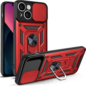 Shin-Wo iPhone 13 Mini Telefon Kılıfı Halka Tutuculu Slayt Kamera Kılıfı (Yurt Dışından)