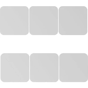 F Fityle 6 Adet Çıkarılabilir Ayna Etkisi Akrilik Duvar Sticker Odası Çıkartması Dıy 15X15 cm 04 # 2 15X15 cm Gümüş (Yurt Dışından)