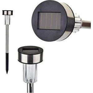 5’li Solar Güneş Enerjili Lamba Bahçe Aydınlatması (Gümüş)