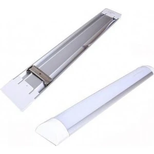 2'li Zmr 60CM 18W Bant Armatür Krom Çerçeve 6500K Beyaz Işık