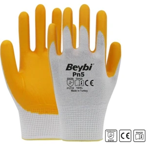 12 Çift Pn5 Sarı Nitril Eldiven
