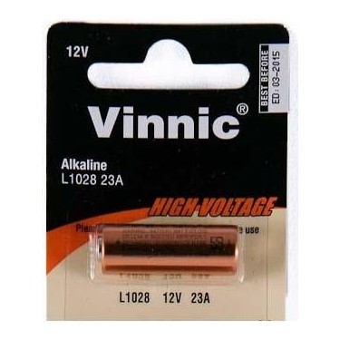 Pila alcalina 23A (12V) Vinnic 0%Hg - Vn.L1028f