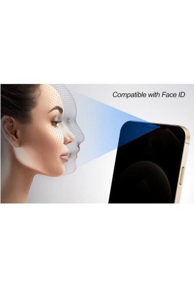 Vendas Apple iPhone 13 Pro Max Hide Serisi Privacy Tam Kaplama Hayalet Ekran Koruyucu