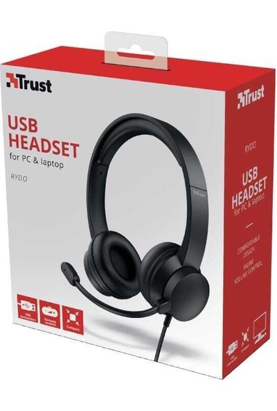 Trust 24133 Rydo USB Kulaküstü Kulaklık