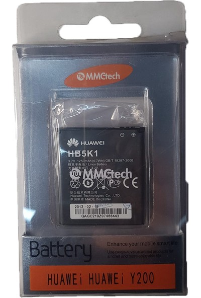 Mmctech Cep Telefon Huawei Y200 Batarya