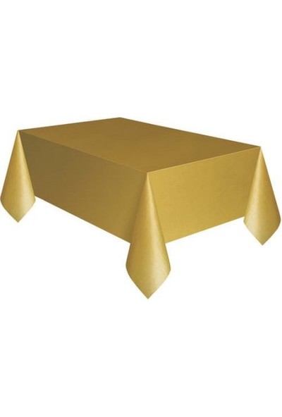 Lili Plastik Masa Örtüsü Altın Renk 137 x 270 cm