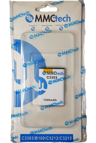 Mmctech Cep Telefon Samsung C3303/B100/C5212/C3212 Batarya