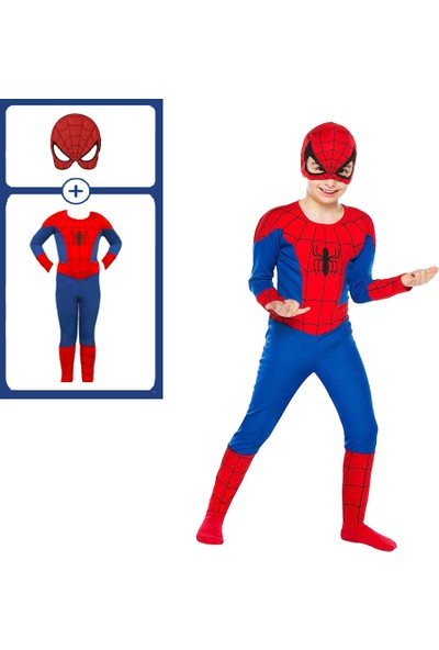 Spiderman Örümcek Adam Kostümü Çocuk Spiderman Kostümü