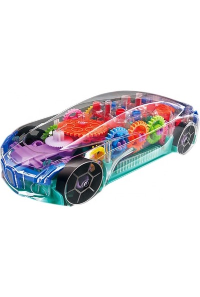 Toyshome Dişli Similasyonlu 3D Araba 360 Derece Döndürme Özellikli Mekanik Araba