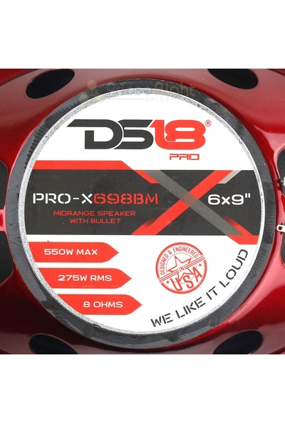 DS18 PRO-X698BM 550W 8-Ohm 6x9 Inç Oto Hoparlör