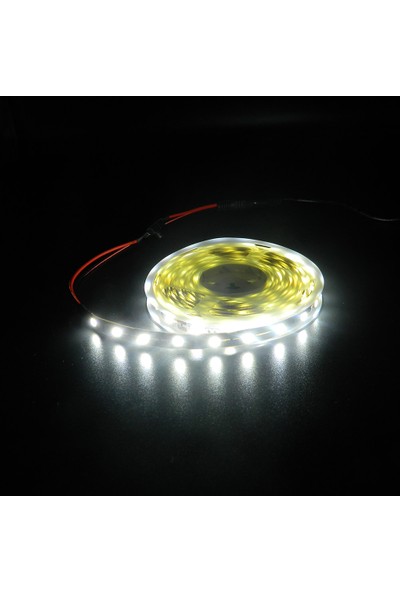 Smyrna Adaptörlü ve Açma-Kapama Anahtarlı Şerit LED Seti 12V 3 Metre Beyaz