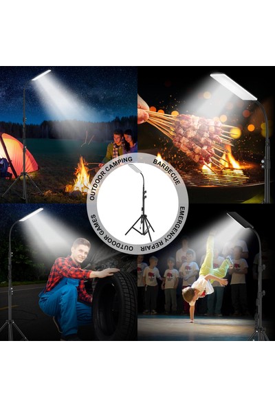 Flameer Şarj Edilebilir Aydınlatma için LED Tripod Standı (Yurt Dışından)