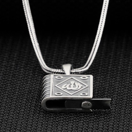 Allah Yazılı Cevşen Muska Kabı Gümüş Kolye fiyatları