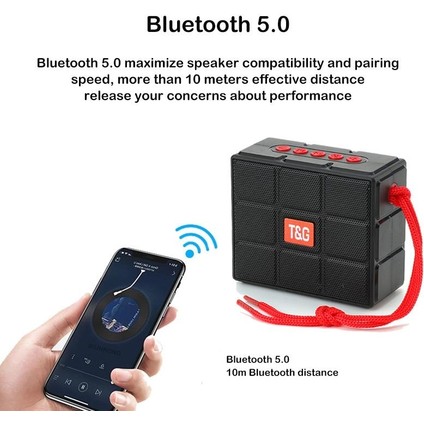 TG311 LED El Feneri Taşınabilir Bluetooth Hoparlör Yeşil (Yurt Dışından)