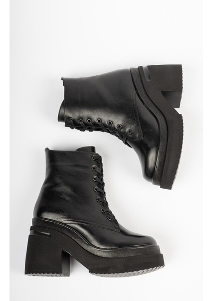 Hakiki Deri Siyah Kadın Deri Bot Trc-216510 fiyatları