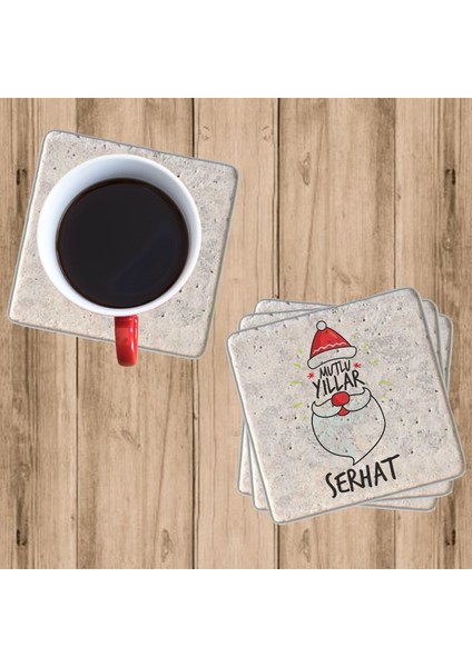 Noel Baba Bardak Altlığı