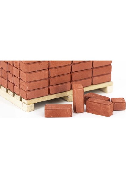 Çizgili Tuğla Kırmızı 1:24 1.4 x 0.6 x 0.7 cm 500'LÜ
