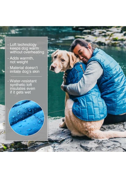 Pet Safe Petsafe Kurgo Loft Su Geçirmez Köpek Montu Orta Boy Mavi K01863 fırsatları