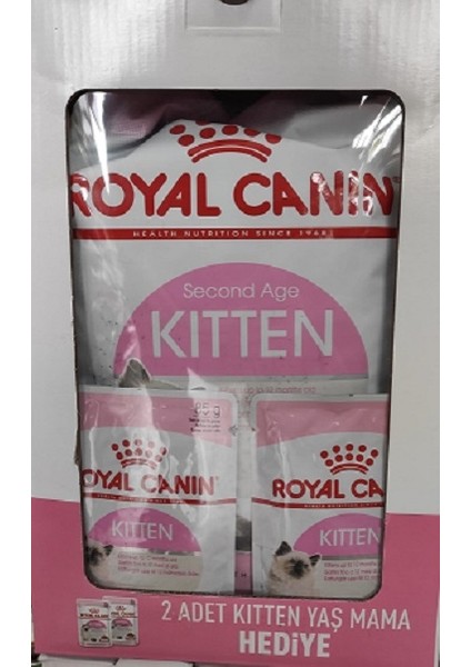 Kitten Yavru Kedi Maması 2 kg + Kitten Pouch Yaşmama 2'li