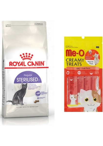 Royal Canin Sterilised 37 Kısırlaştırılmış Kedi Maması 2 kg + Meo Yengeçli Ödül