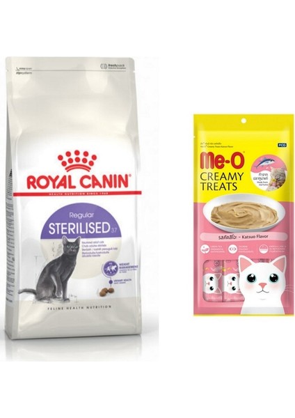 Sterilised 37 Kısır Kedi Maması 2 kg + Meo Çizgili Orkinos Ödül