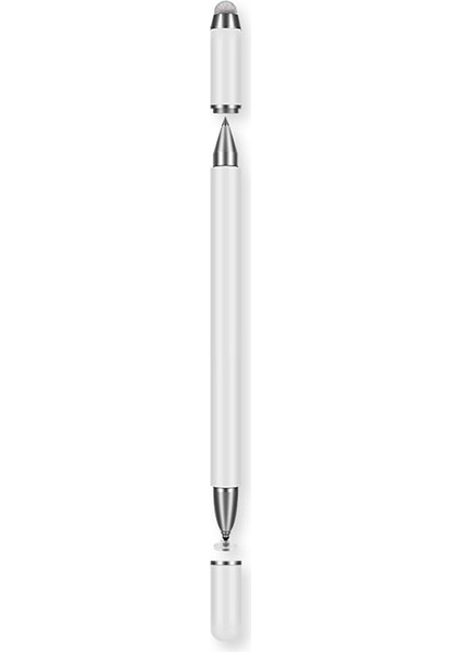 JB03 Pan Kafası + Fiber Bez + Ball Point Kalem Stylus Kalem (Beyaz) (Yurt Dışından)