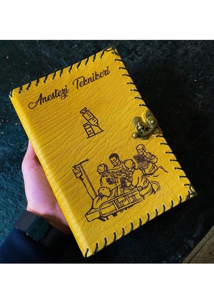 Anestezi Teknikeri Deri Defter