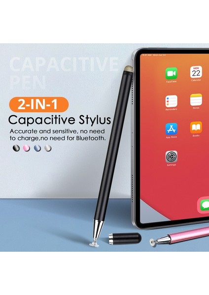 JD02 2 In 1 Stylus Kalem - Gri (Yurt Dışından)