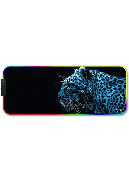 250X350X3MM F-01 Kauçuk Termal Transfer Rgb Aydınlık Kaymaz Mouse Pad (Buz Borçları) (Yurt Dışından)