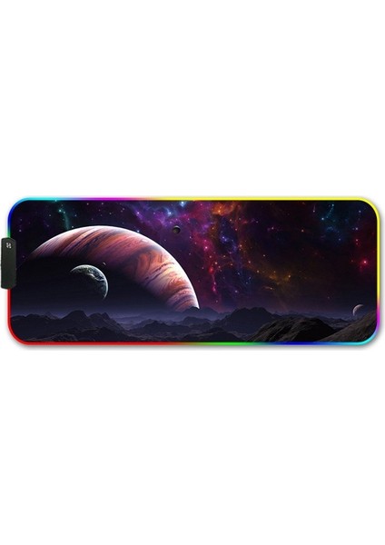 250X350X3MM F-01 Kauçuk Termal Transfer Rgb Aydınlık Kaymaz Mouse Pad (Vast Yıldızlı Gökyüzü) (Yurt Dışından)