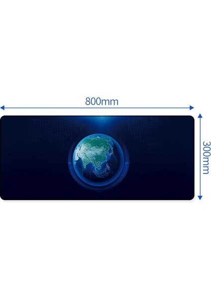 Büyük Kauçuk Mouse Pad, Boyut: 800X300MM (Toprak) (Yurt Dışından)