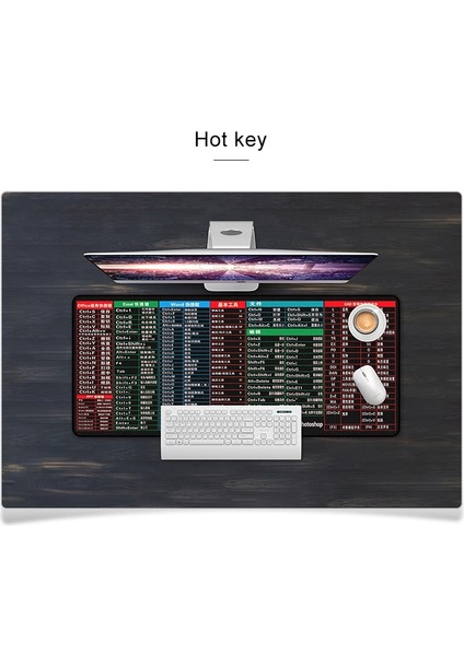Büyük Kauçuk Mouse Pad, Boyut: 800X300MM (Hot Anahtar) (Yurt Dışından) fırsatları