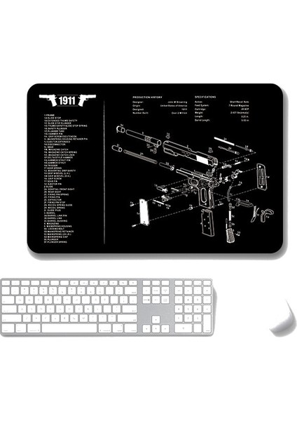 2 Adet Isı Transferi Kaymaz Tek Taraflı Ofis Oyun Mouse Pad 2mm (SPS-1911) (Yurt Dışından)