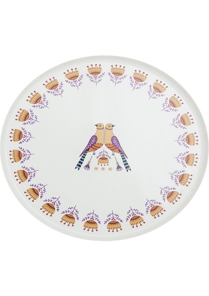 Ruby Folk Dance Düz Tabak 27 cm. 04RAL002493