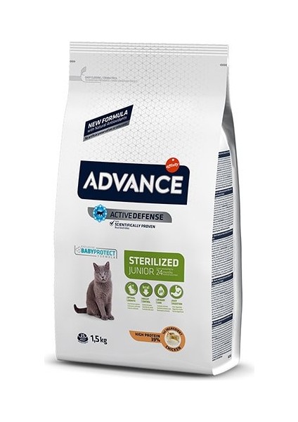 Junior Sterilised Tavuklu Kısırlaştırılmış Genç Kedi Maması 1.5 kg