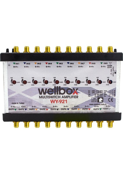 921G 9ıf+1rf 20DB Ayarlı Multiswitch Amplıfıer