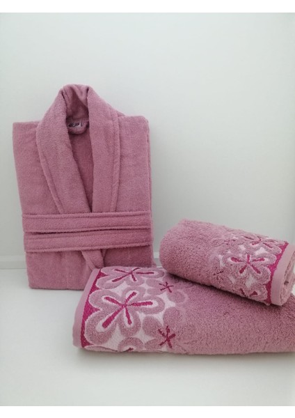 Sudem %100 Pamuk BORNOZ/50X90/85X150 Set 3 Parça