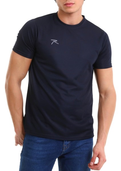 Erkek Basic T-Shirt Tres Lacivert