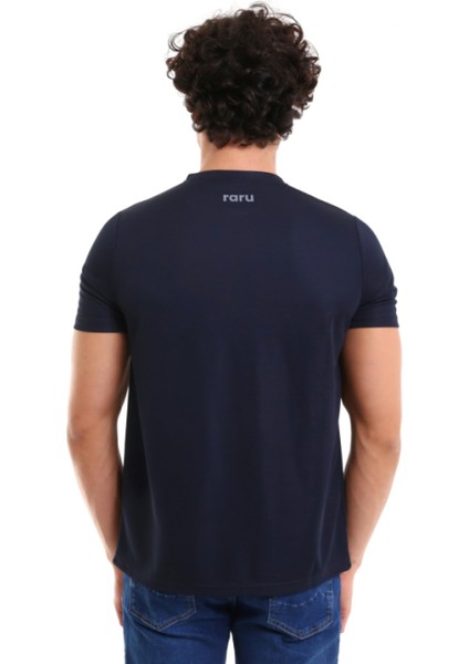 Erkek Basic T-Shirt Tres Lacivert fırsatları