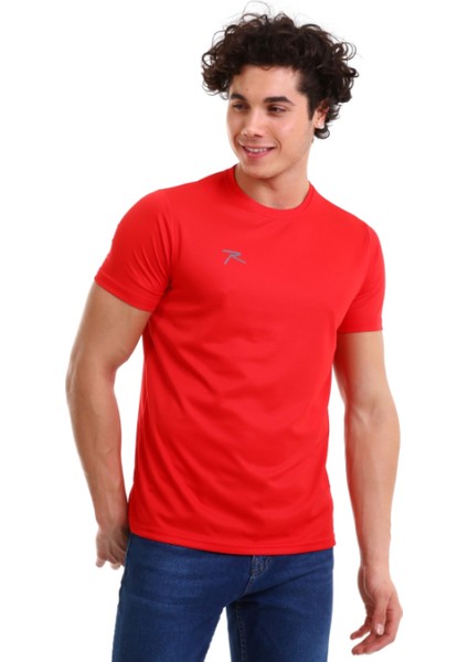 Erkek Basic T-Shirt Tres Kırmızı