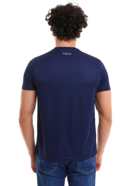 Erkek Basic T-Shirt Tres Lacivert fırsatları