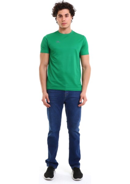 Erkek Basic T-Shirt Tres Yeşil