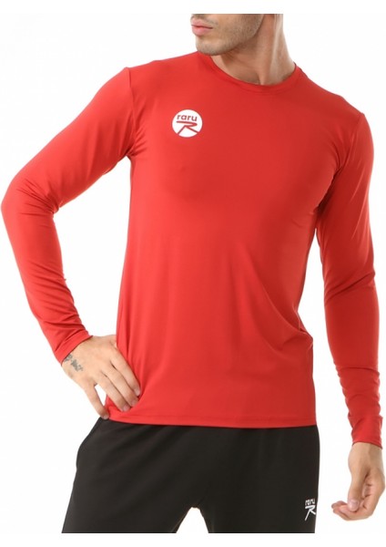 Erkek Uzun Kollu T-Shirt Vıvus Kırmızı