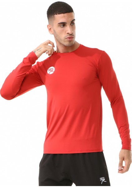 Erkek Uzun Kollu T-Shirt Vıvus Kırmızı modelleri