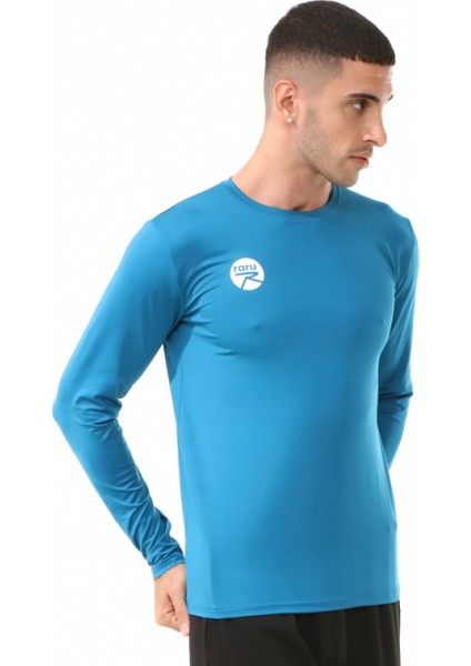 Erkek Uzun Kollu T-Shirt Vıvus Petrol modelleri