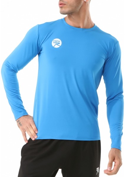 Erkek Uzun Kollu T-Shirt Vıvus Mavi