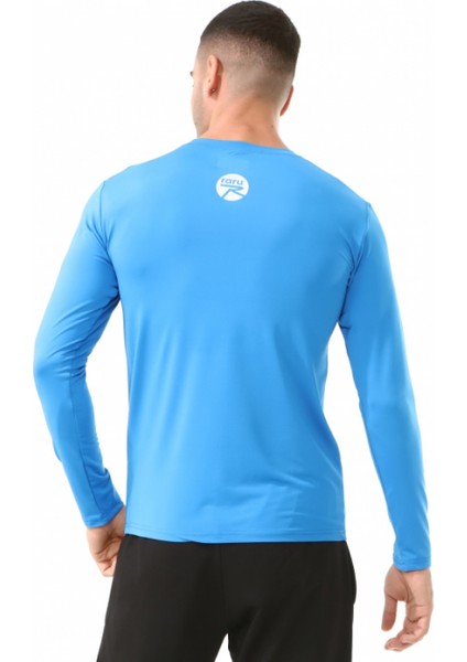 Erkek Uzun Kollu T-Shirt Vıvus Mavi fırsatları