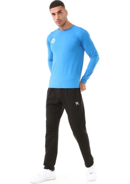 Erkek Uzun Kollu T-Shirt Vıvus Mavi indirimleri